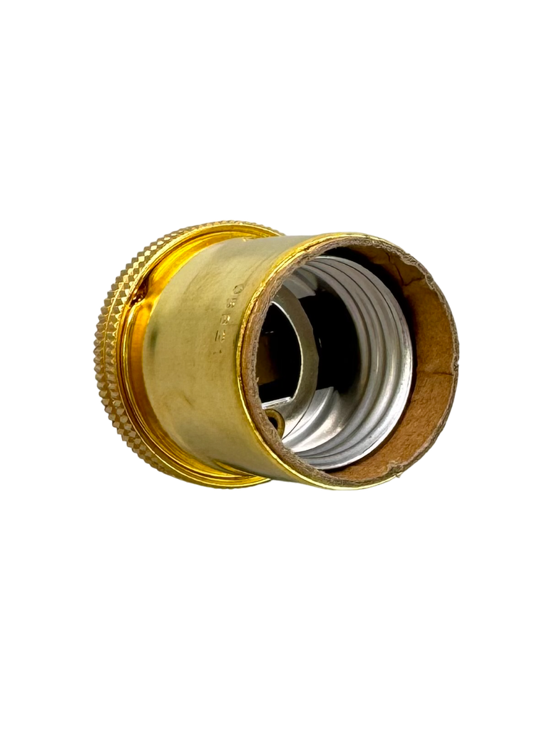 Brass USA E26 10mm Lampholder [Smooth Skirt]