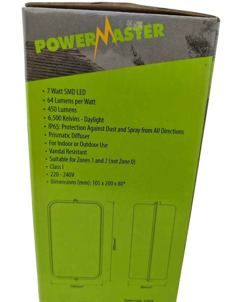 Polycarbonate 7W LED Bulkhead Light