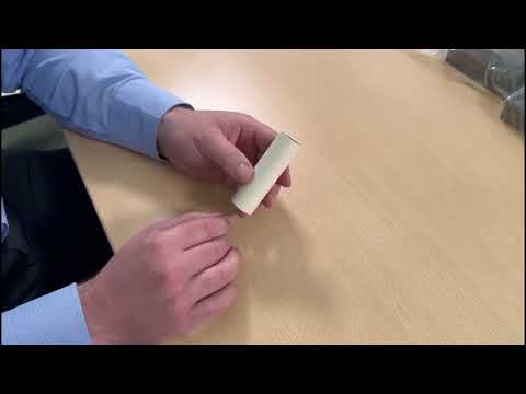 22.5mm Internal Diameter Cream Card Candle Tube