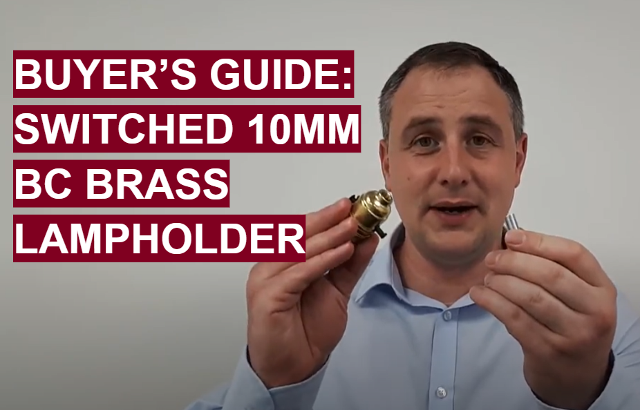 Metalbrite Brass BC 10mm Switched Lampholder [05010]