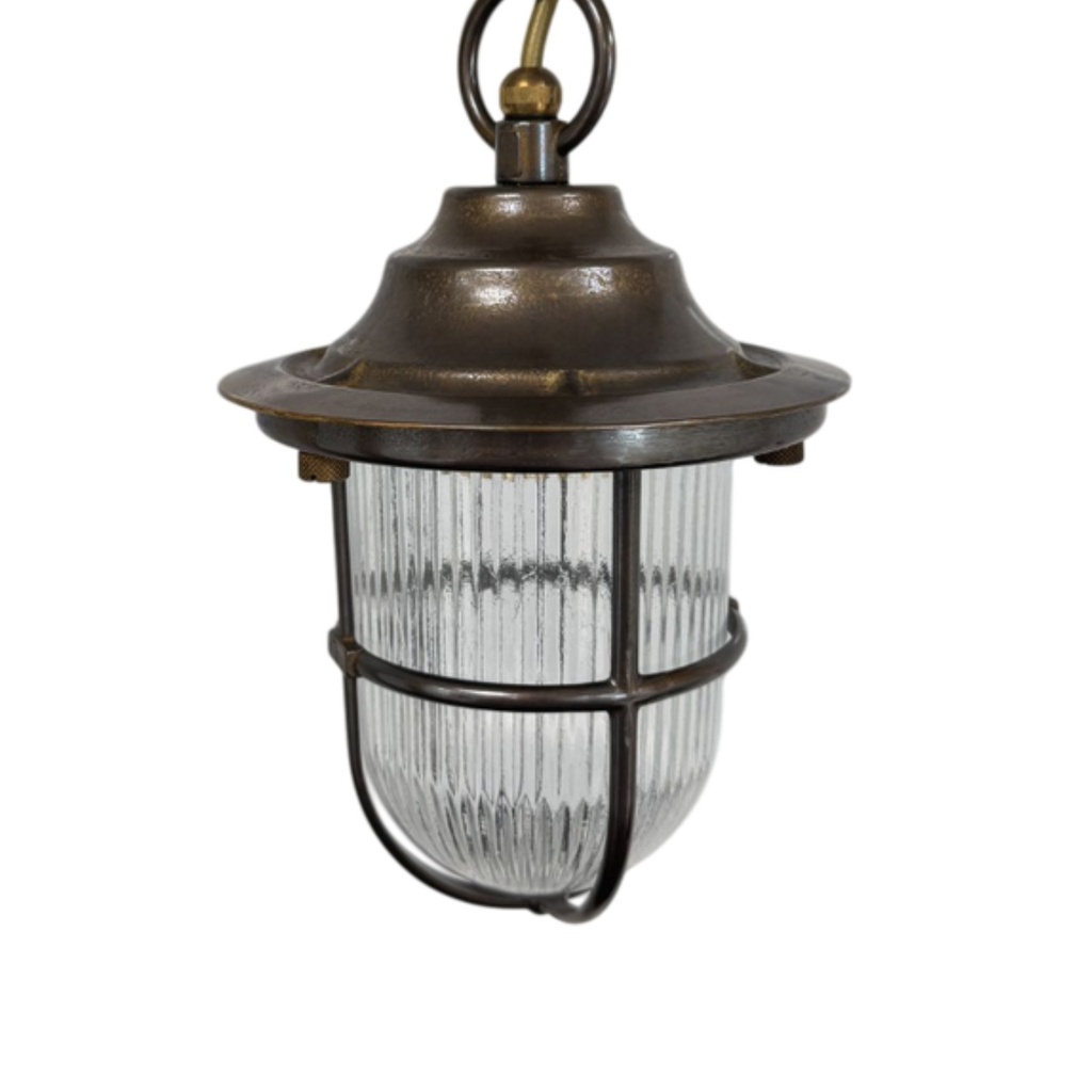 09141 - Hull Guard Pendant Lantern - Antique Brass - Close-up.jpeg