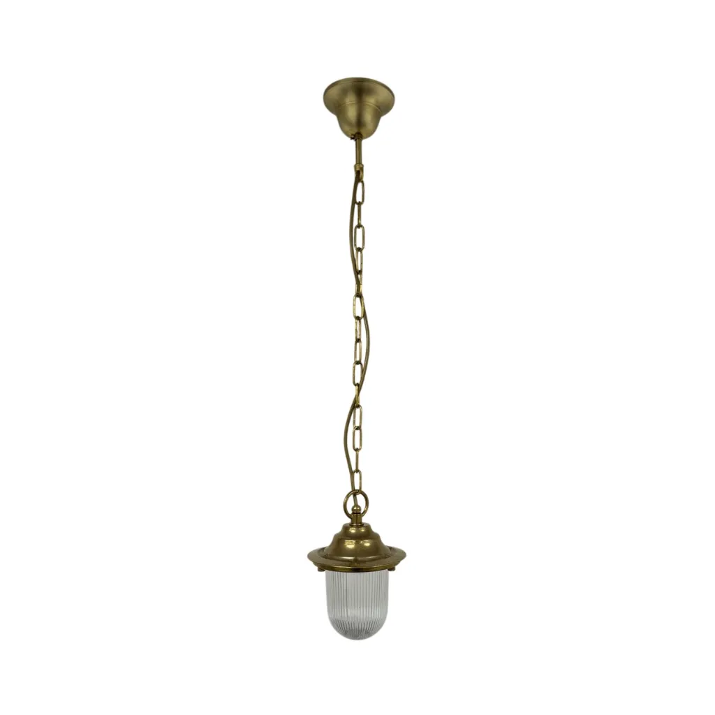 09149 - Hull Pendant Lantern - Raw Brass - Full Shot.webp