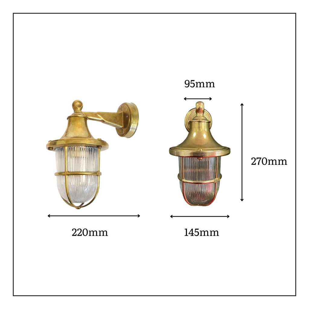 Tiller Wall Lantern Dimensions