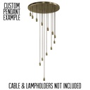 Multi-Outlet Circular Ceiling Rose XXXXL (650mm)