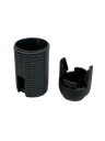 Plastic Snap-Together SES 10mm Lampholder [Threaded Skirt]