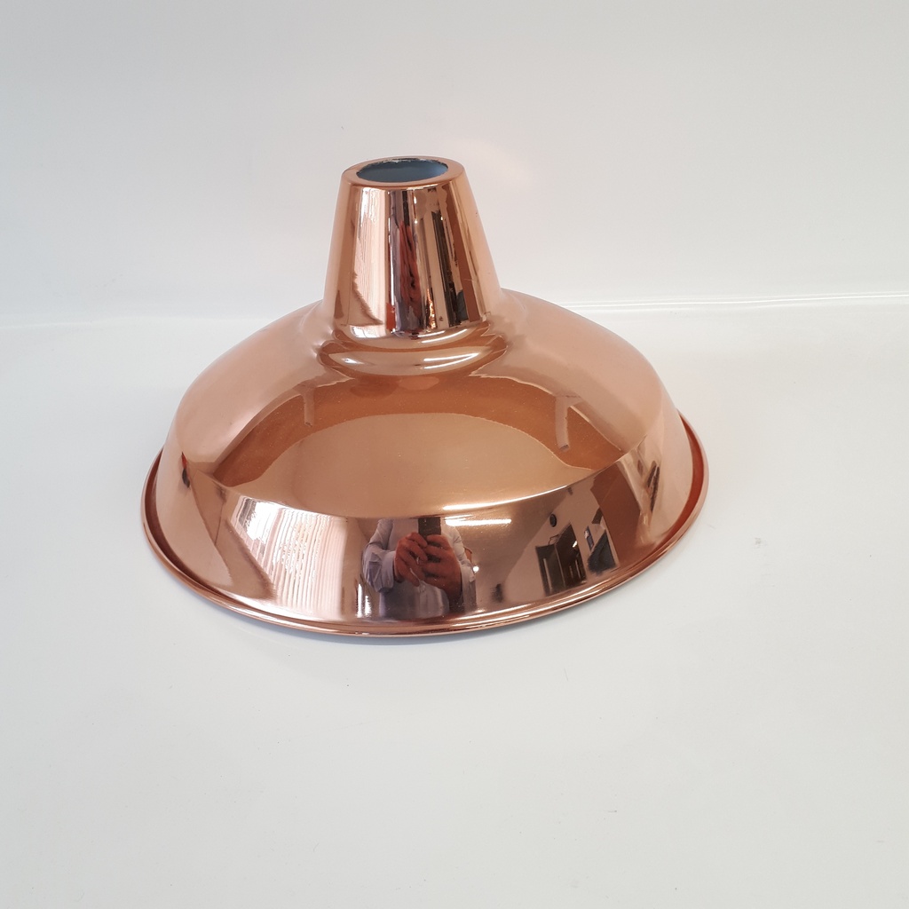Pre-loved Copper Lampshade 300mm Diameter with imperfections