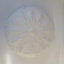 White Deco Hanging Glass Shade