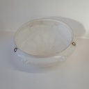White Deco Hanging Glass Shade