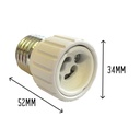 ES Male - GU10 Female Adaptor (E27 - GU10)