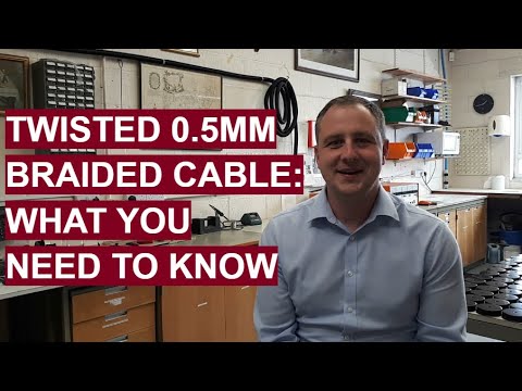 3 Core 0.5mm Twisted Braided Flex