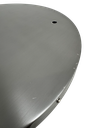 Clearance 450mm Circular Giant Ceiling Rose with 4 x 13mm outlets. Brushed Steel & Lacquered. Some Scratches.
