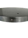 Scratched 450mm 3 outlet Ceiling Plate - Brushed Steel