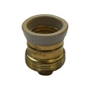 Brass Plated with Porcelain Ring ES 10mm Lampholder
