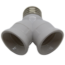 ES Male - 2 x ES Female (E27 - 2 x E27) Adaptor