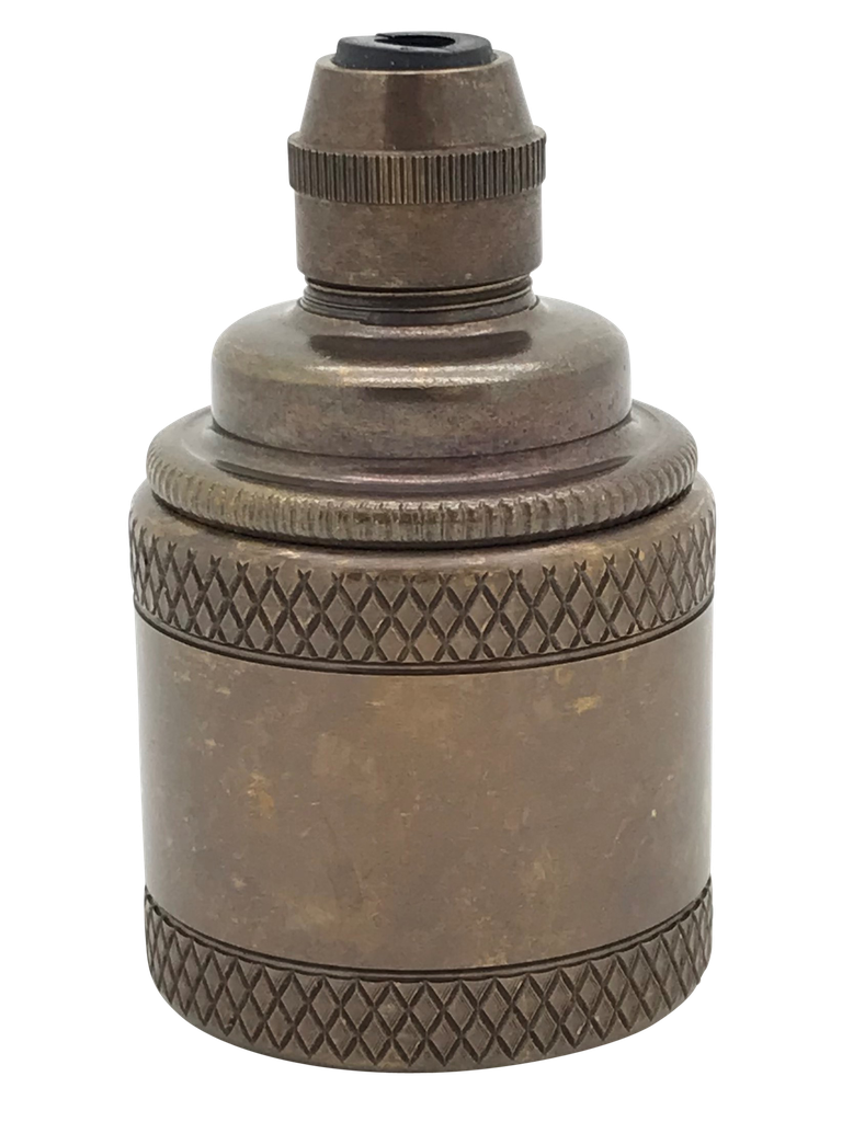 [05986] Metalbrite ES Cordgrip Lampholder [Decorative Knurled Skirt]