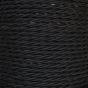 2 Core 0.75mm Twisted Black Braided Flex 