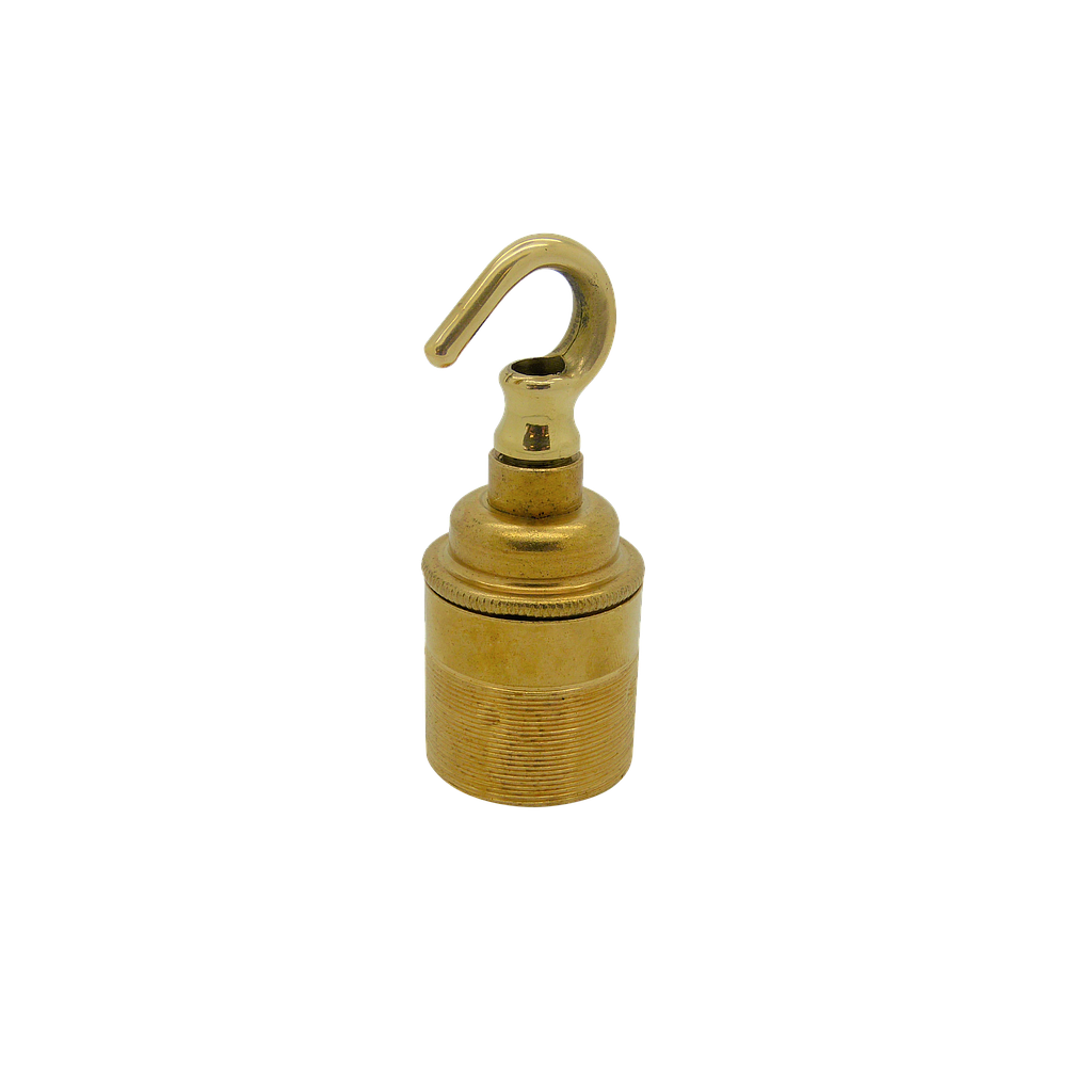[06238] Metalbrite Hook ES Lampholder (Brass)