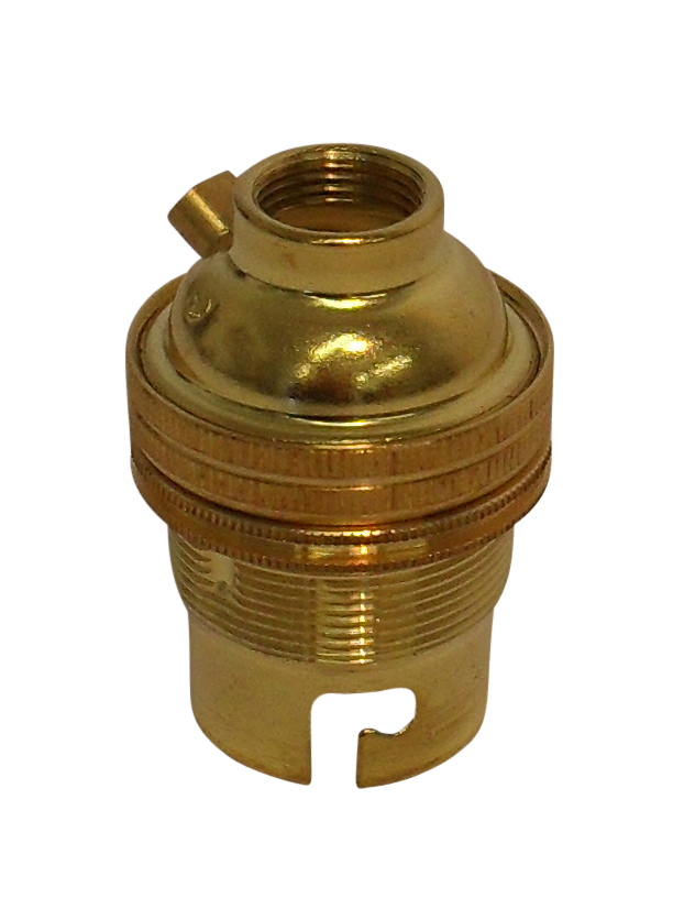 [05012] Metalbrite BC Half Inch Lampholder (Brass)