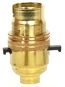 [05915] Metalbrite Switched BC Half Inch Lampholder (Brass)