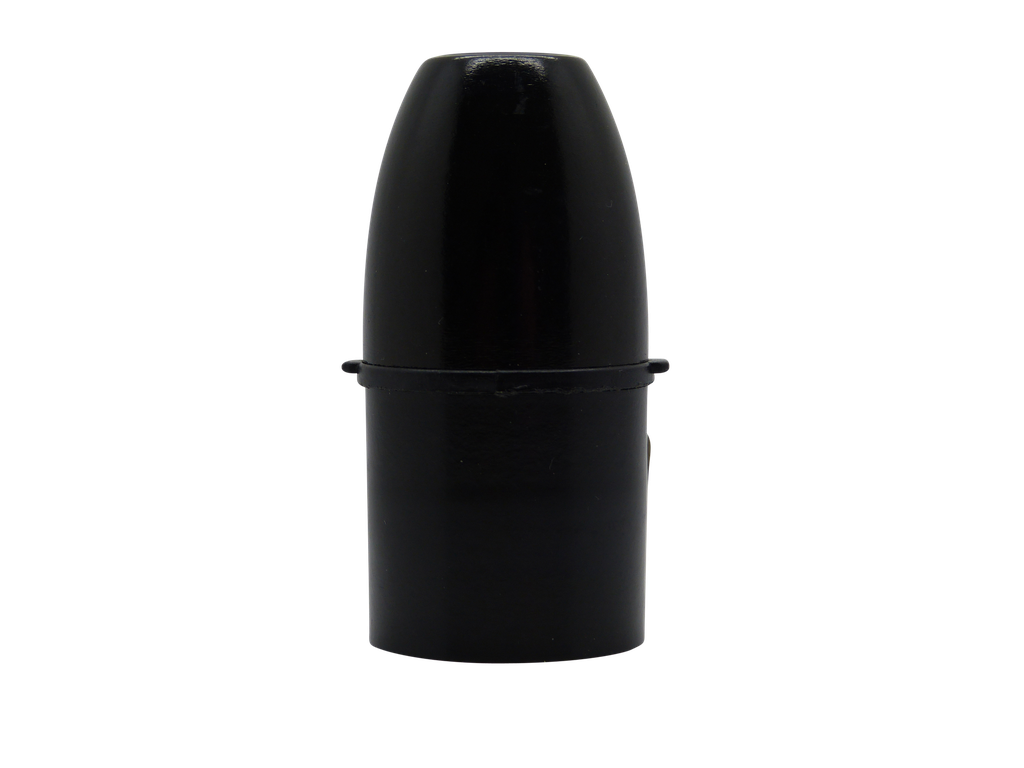 [06574] Plastic BC Half Inch Lampholder (Black)