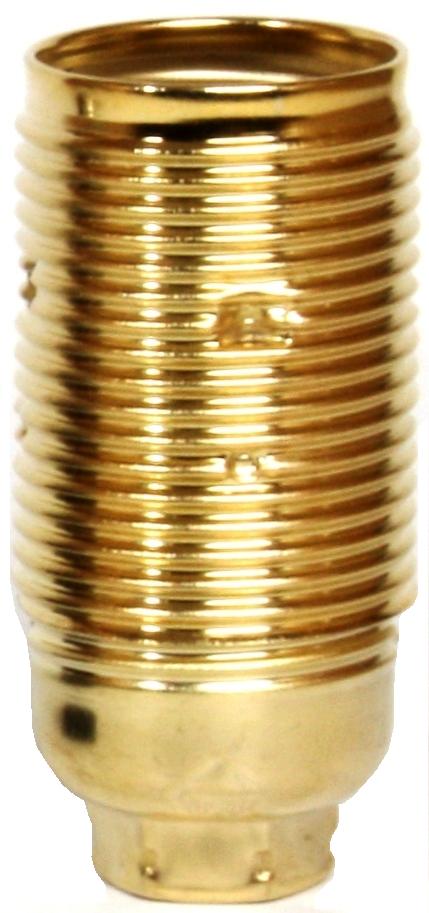 [05919] Plated SES 10mm Lampholder [Threaded Skirt] (Brass Plated)