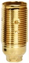 [05919] Plated SES 10mm Lampholder [Threaded Skirt] (Brass Plated)