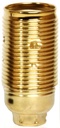 Plated SES 10mm Lampholder [Threaded Skirt]