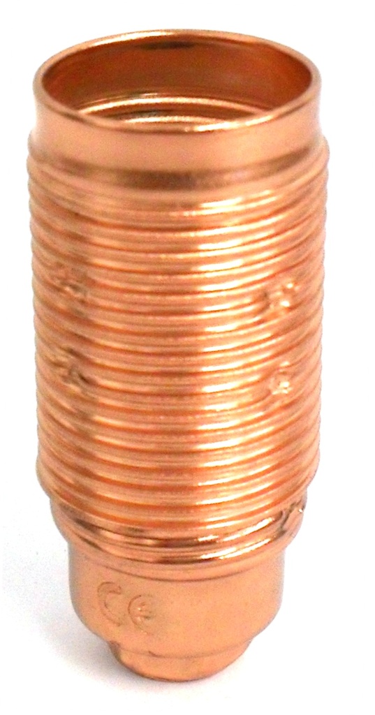 Plated SES 10mm Lampholder [Threaded Skirt]