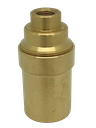 [06303] Metalbrite SES 10mm Lampholder [Smooth Skirt] (Brass)