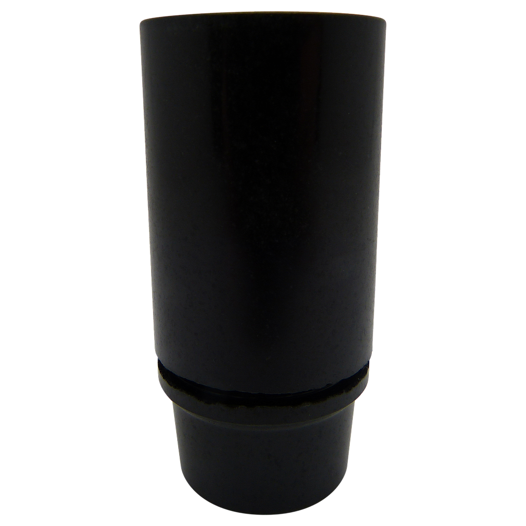 [05162] Plastic Bakelite SES 10mm Lampholder [Smooth Skirt] (Black)