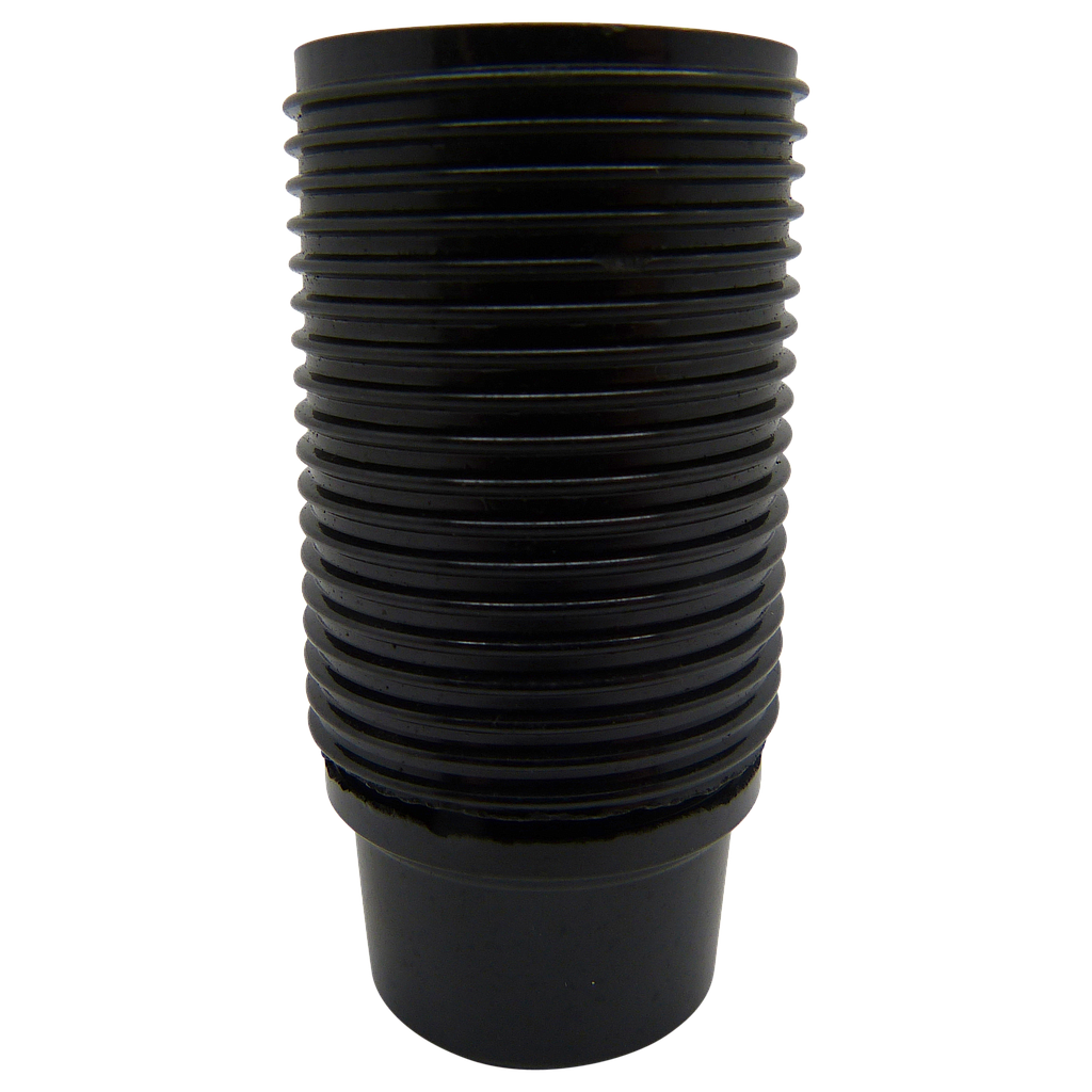 [05163] Plastic SES 10mm Lampholder [Threaded Skirt] (Black)