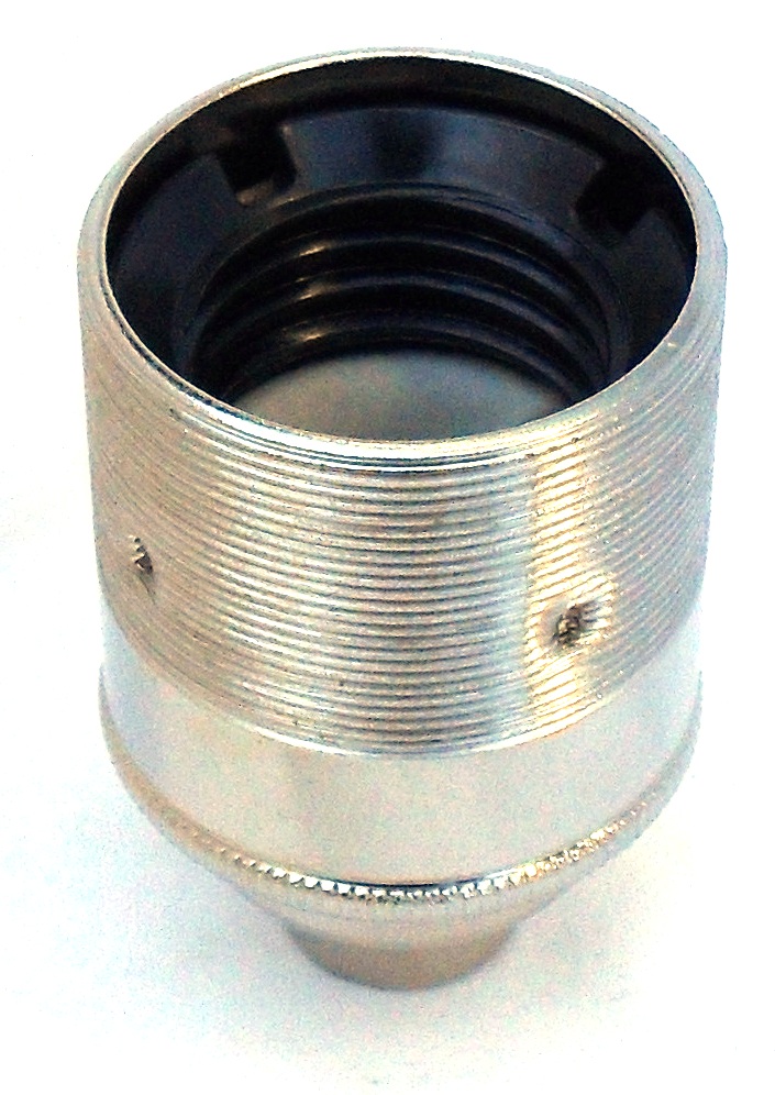 Metalbrite ES Half Inch Lampholder [Threaded Skirt]