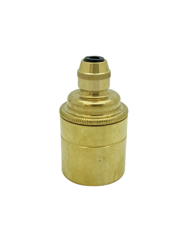 [05097] Metalbrite ES Cordgrip Lampholder [Smooth Skirt] (Brass)