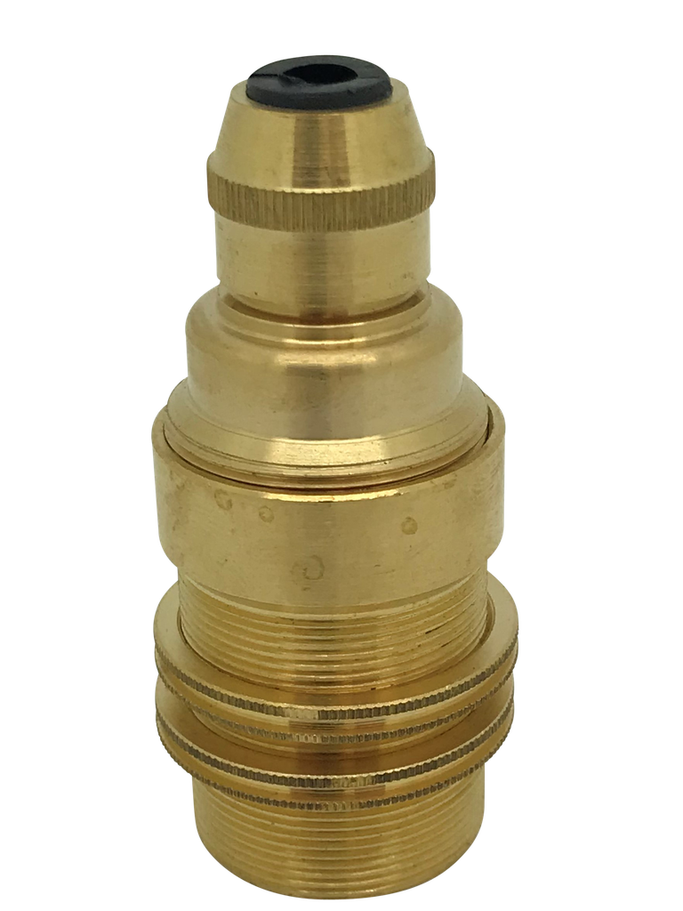 [06312] Metalbrite SES Cordgrip Lampholder [Threaded Skirt] (Brass)