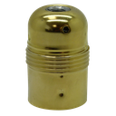[06058] Plated ES 10mm Lampholder [Smooth Skirt] (Brass Plated)