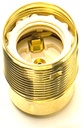[05170] Plated ES 10mm Lampholder [Threaded Skirt] (Brass Plated)