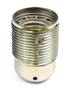 Plated ES 10mm Lampholder [Threaded Skirt]