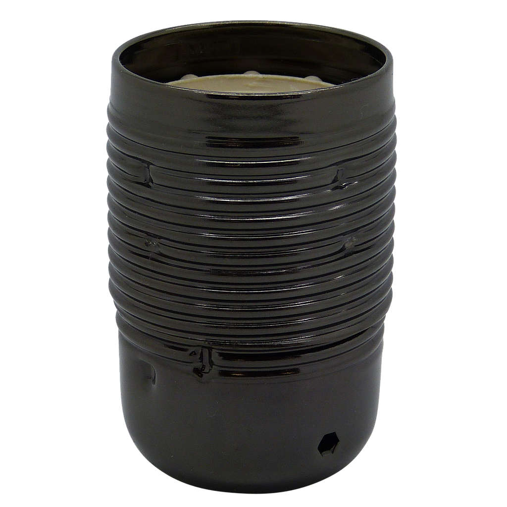 Plated ES 10mm Lampholder [Threaded Skirt]