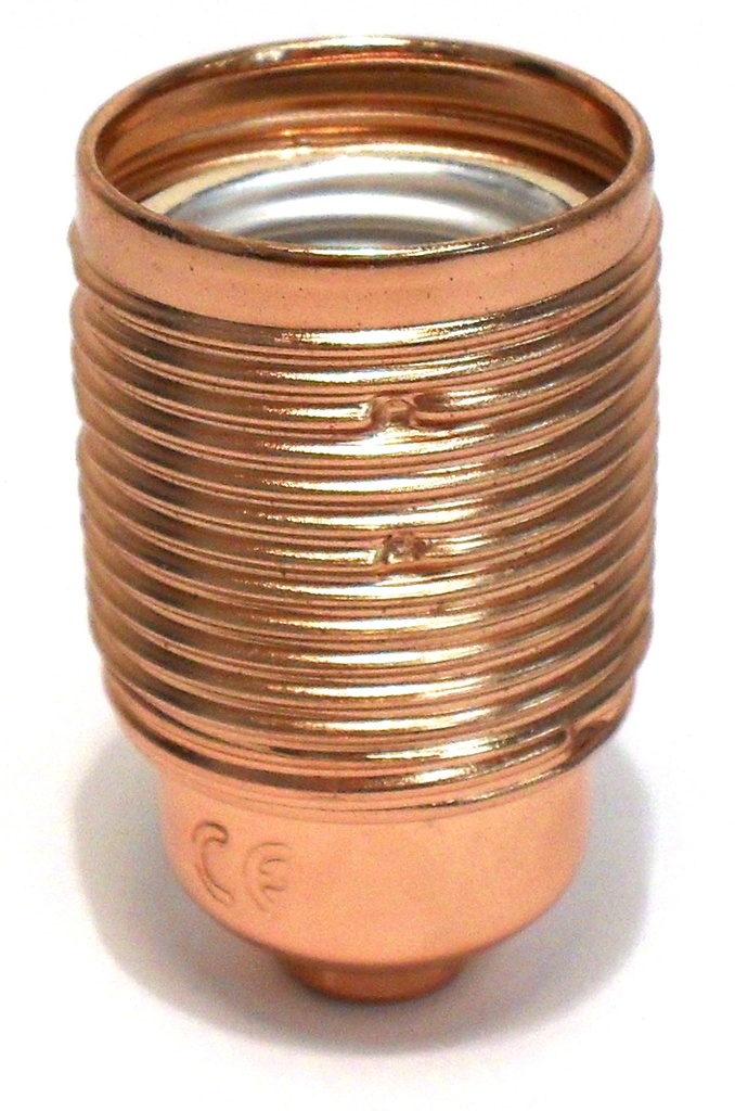 Plated ES 10mm Lampholder [Threaded Skirt]