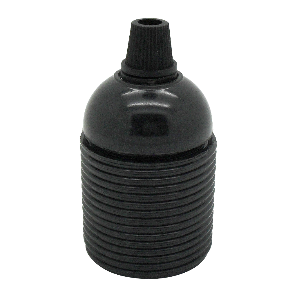 [05885] Continental ES Cordgrip Lampholder [Threaded Skirt] (Black)
