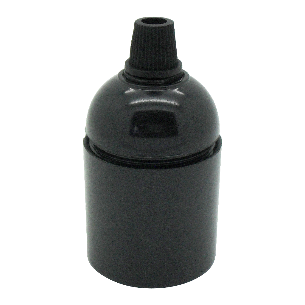 [05886] Continental ES Cordgrip Lampholder [Smooth Skirt] (Black)