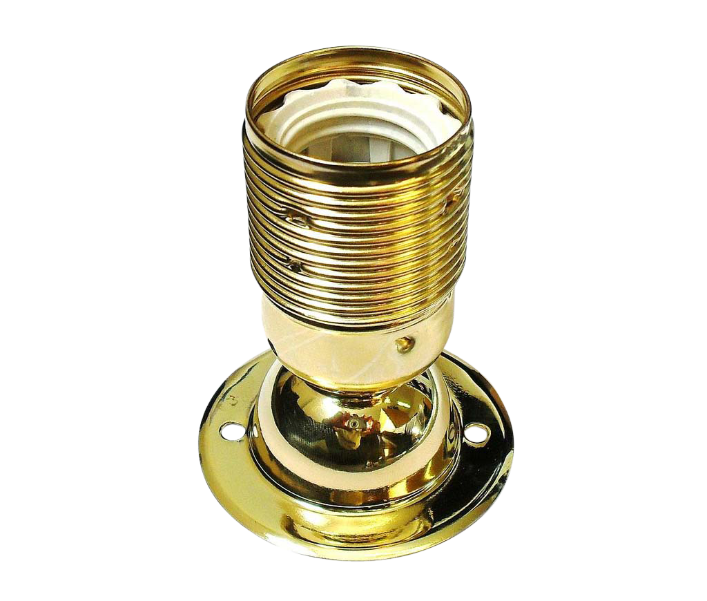 [05424] Plated ES Batten Lampholder (Brass Plated)