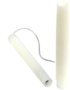 [05080] Prewired 6&quot; French Candle MES 10mm Lampholder (White)