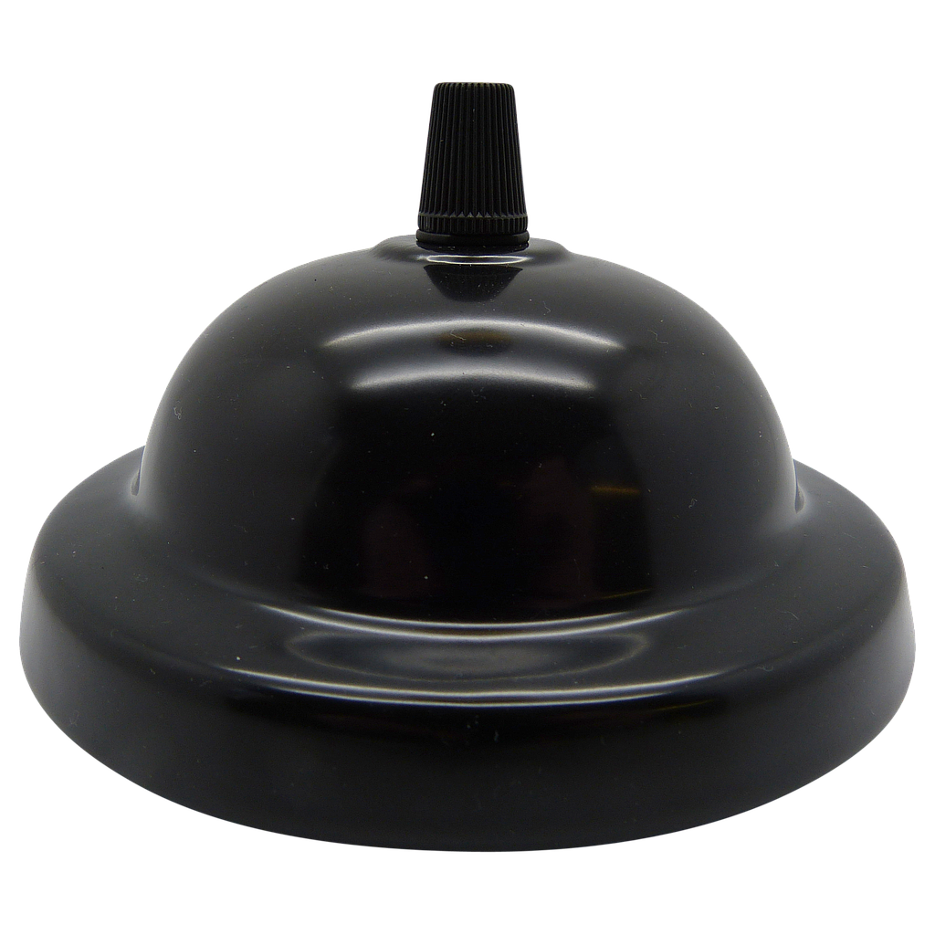 [06027] Porcelain Ceiling Rose 124mm (Black)