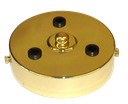 [05657] 3-Outlet Ceiling Rose (Brass Plated)