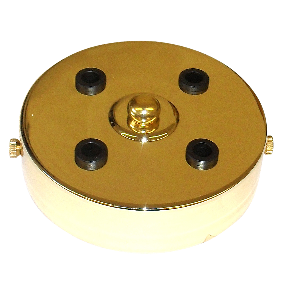 [05661] 4-Outlet Ceiling Rose 100mm (Brass Plated)