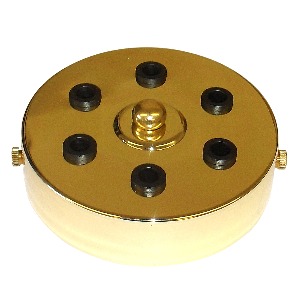 [05662] 6-Outlet Ceiling Rose 100mm (Brass Plated)