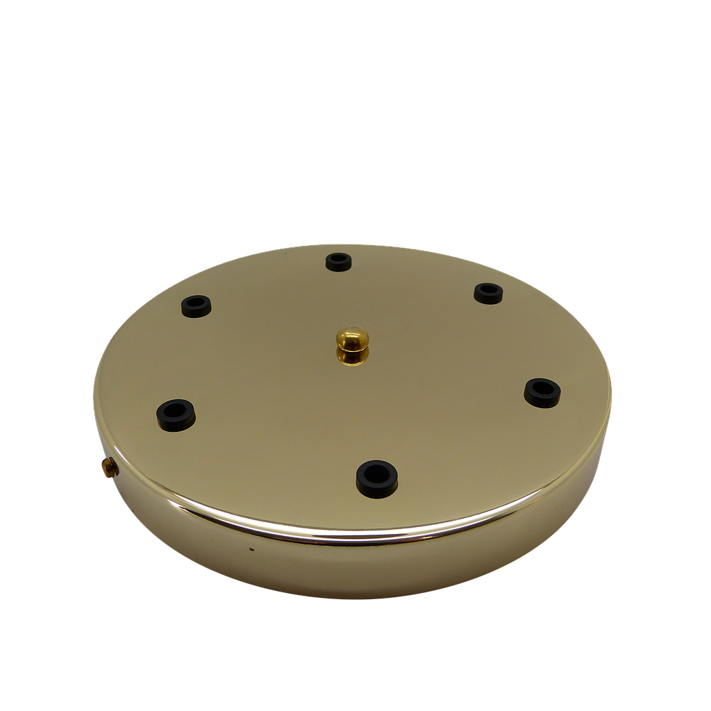 [05635] 6-Outlet Ceiling Rose 200mm (Brass Plated)
