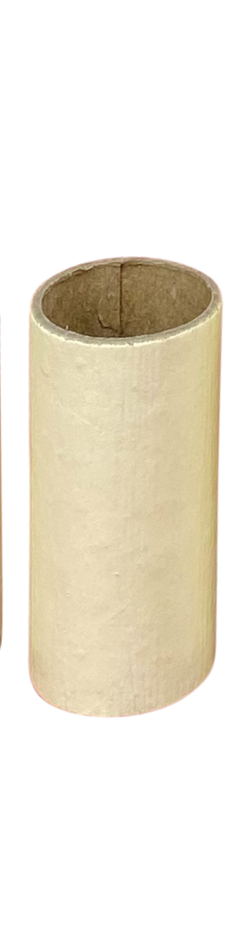 [05566] 28mm Internal Diameter Cream Card Candle Tube (Height: 65mm)