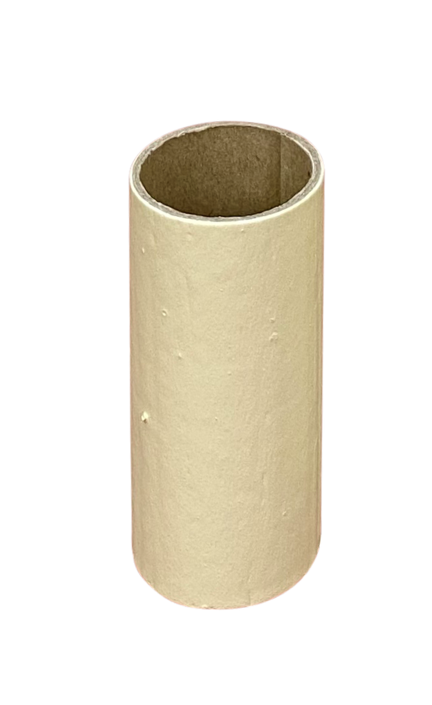 [05571] 31mm Internal Diameter Cream Card Candle Tube (Height: 75mm)